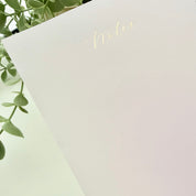 Santorini Sunset - Foiled Vellum Memopad