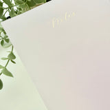 Santorini Sunset - Foiled Vellum Memopad