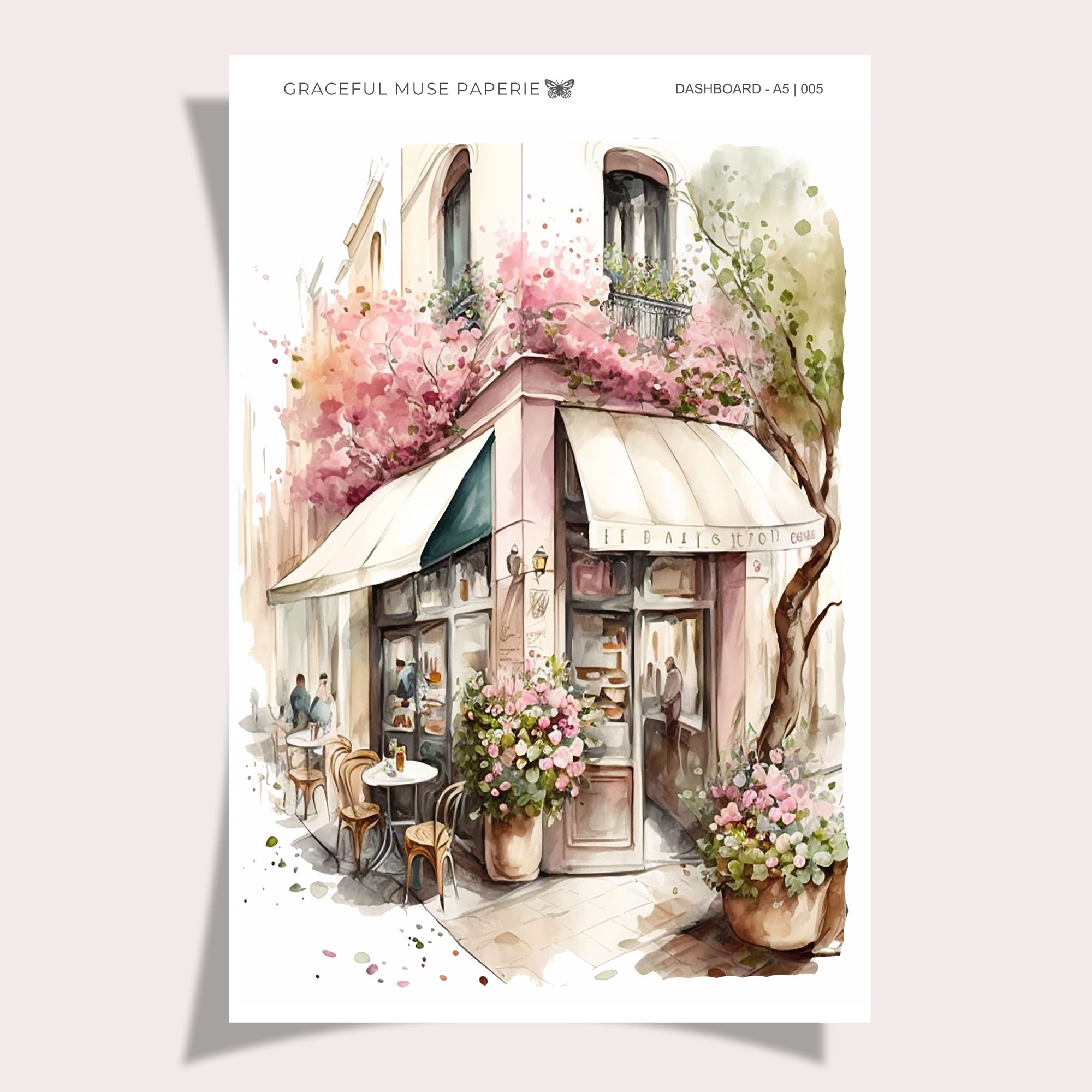 Café | Armaturenbrettaufkleber | 005