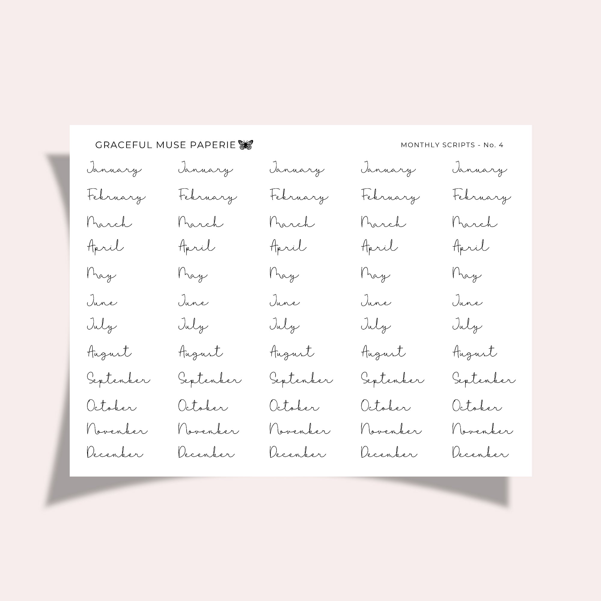 Monthly Scripts | No.4