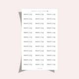 Meeting | Mini Scripts | MS006 | Classic