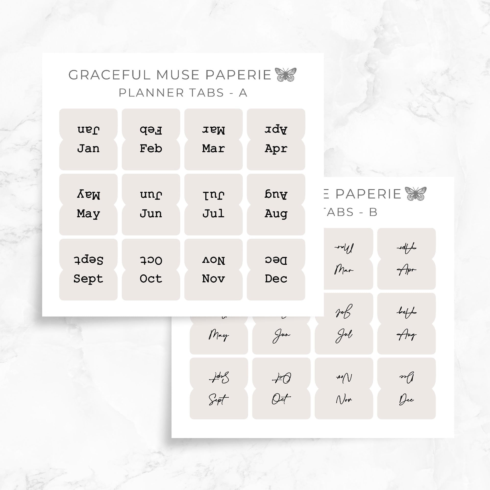 Hellbraun | Planer-Tabs