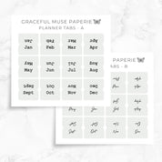 Salbeigrün | Planer-Tabs