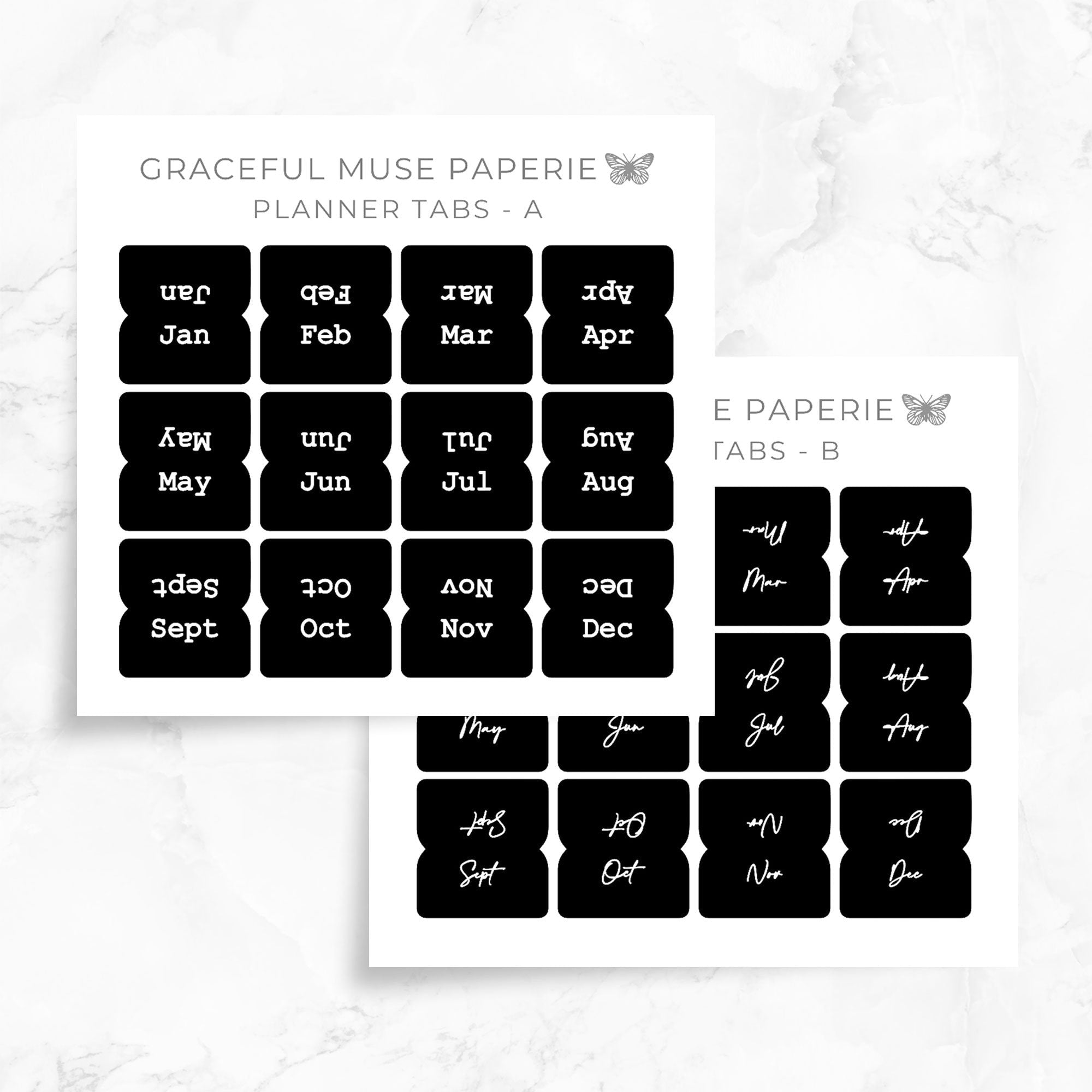 Schwarz | Planer-Tabs