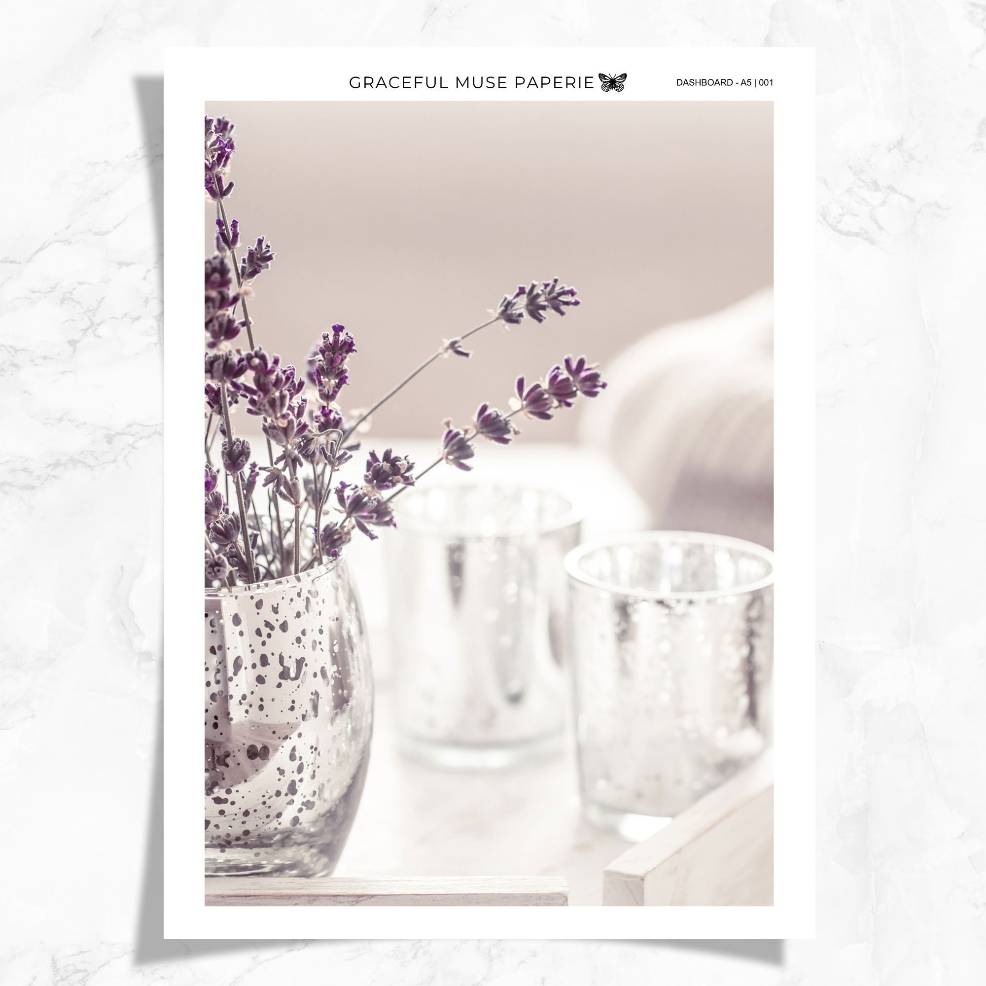 Süßer Lavendel | Armaturenbrettaufkleber | 001
